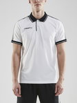 Craft Sport-Polo Pro Control (100% Polyester) weiss/schwarz Herren